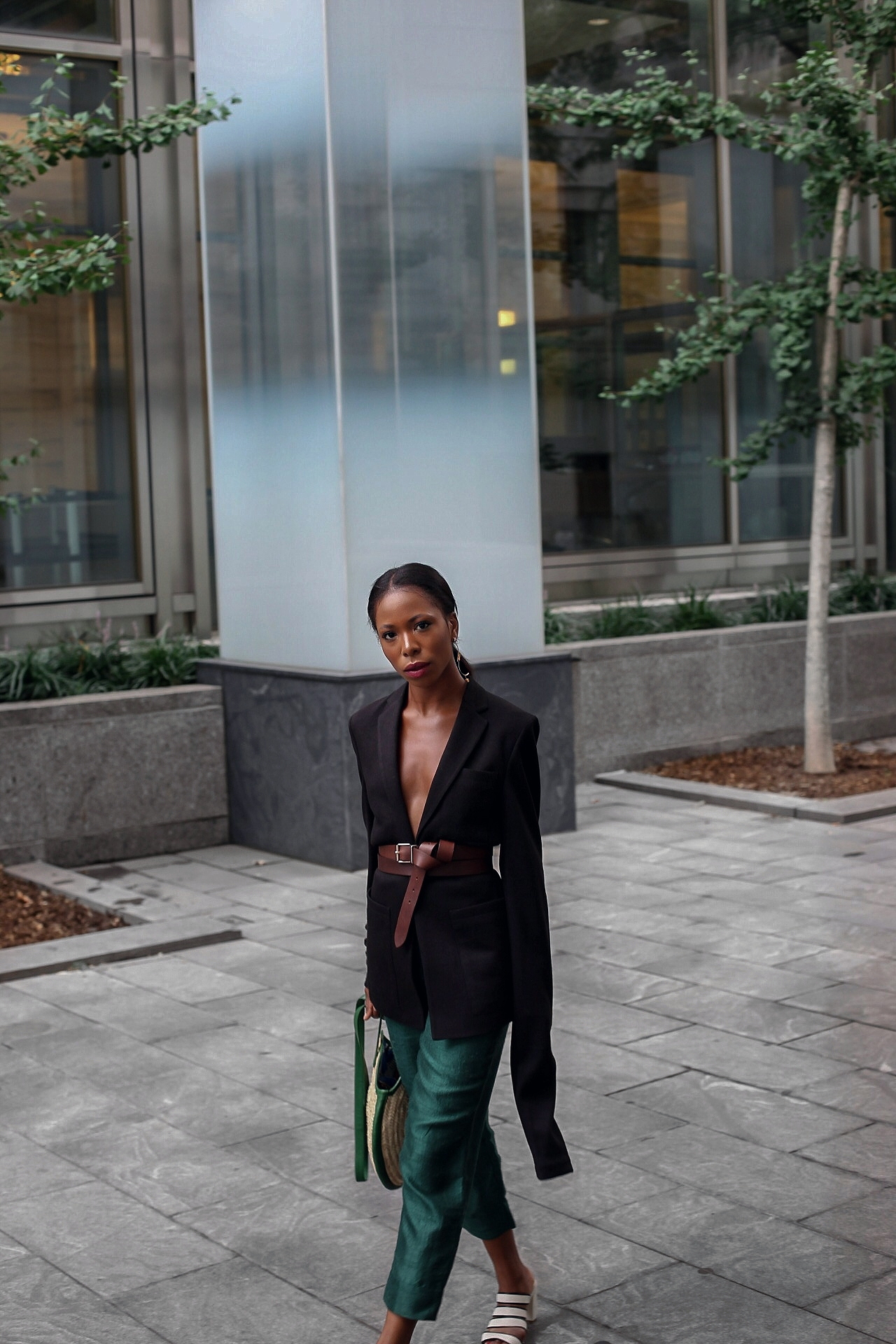 Dressing Black Blazer Green Pants Young Stock Photo 175556474 | Shutterstock