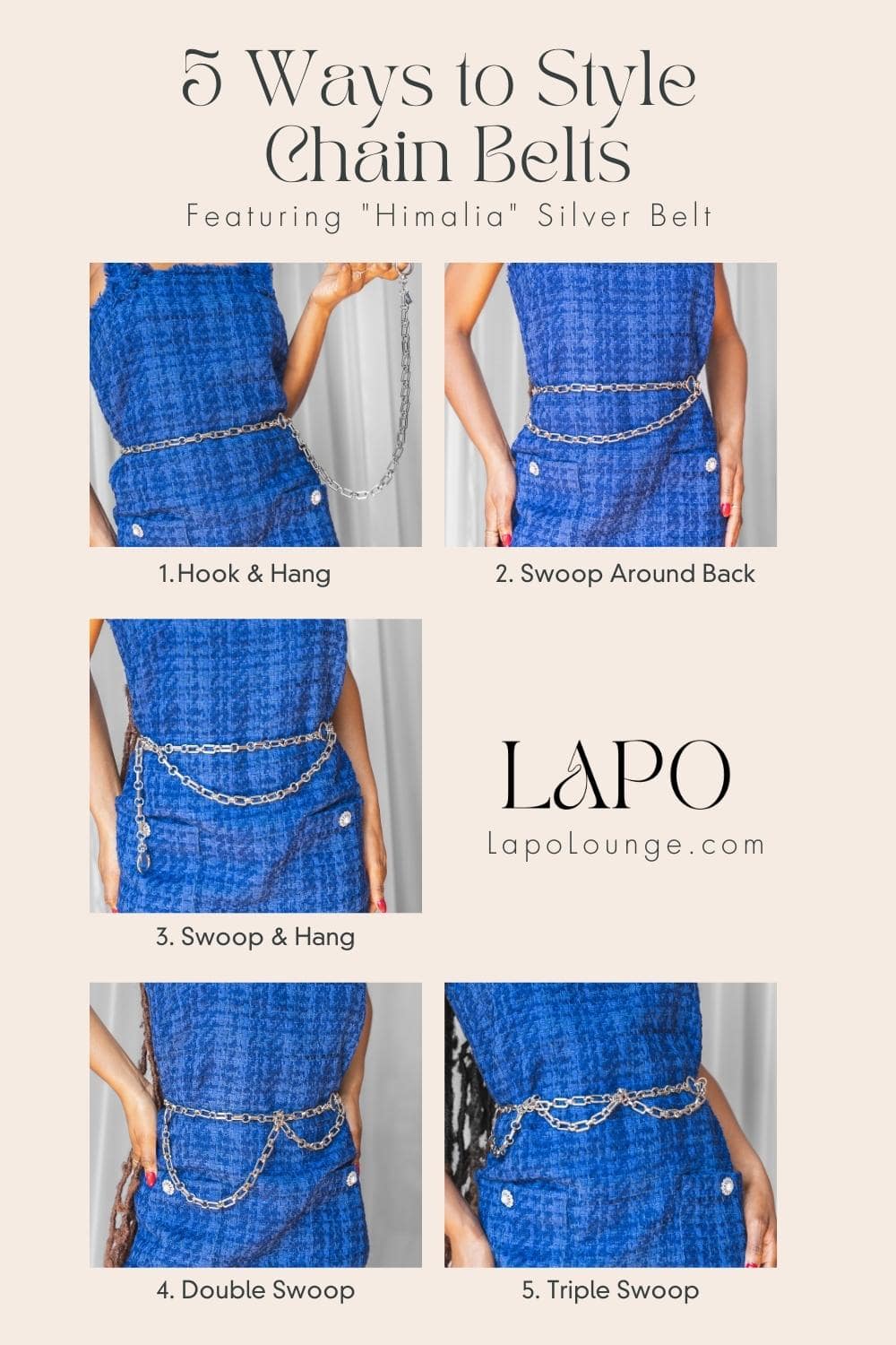 How To Style Chain Belts - 5 Easy Ways - OpalbyOpal