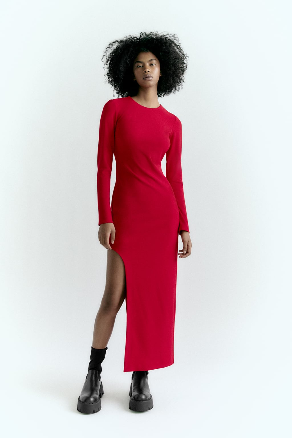 Zara Asymmetric Midi Dress