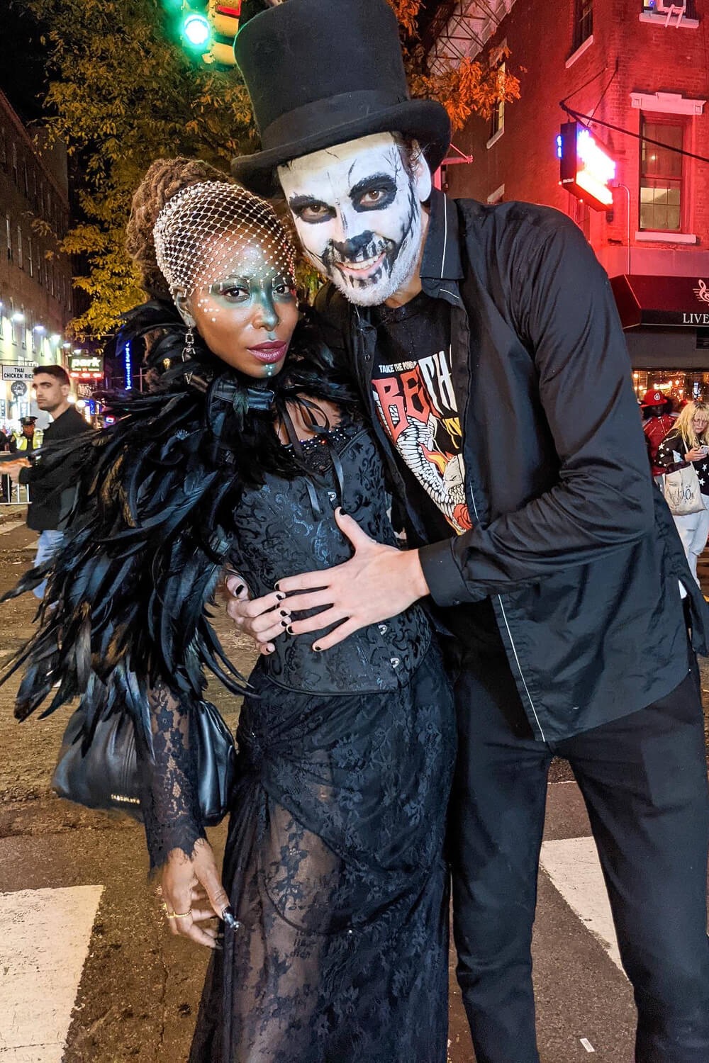 Feather Witch & Voodoo Priest Couples Halloween Costume