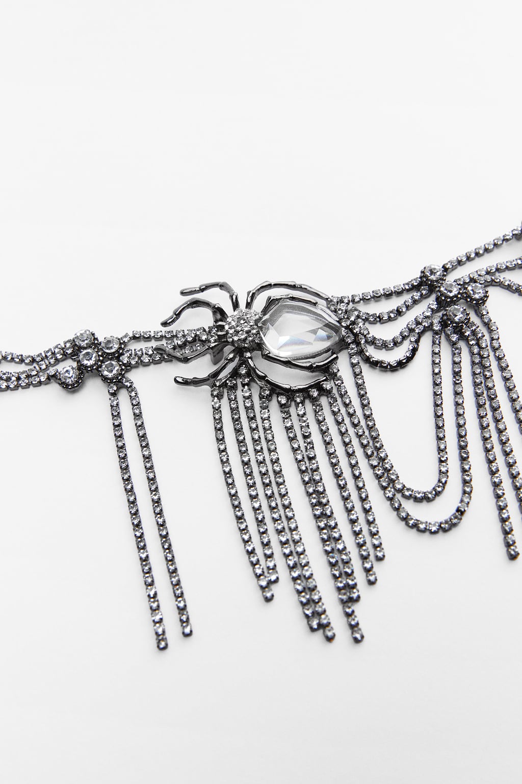 Zara Rhinestone Spider Choker